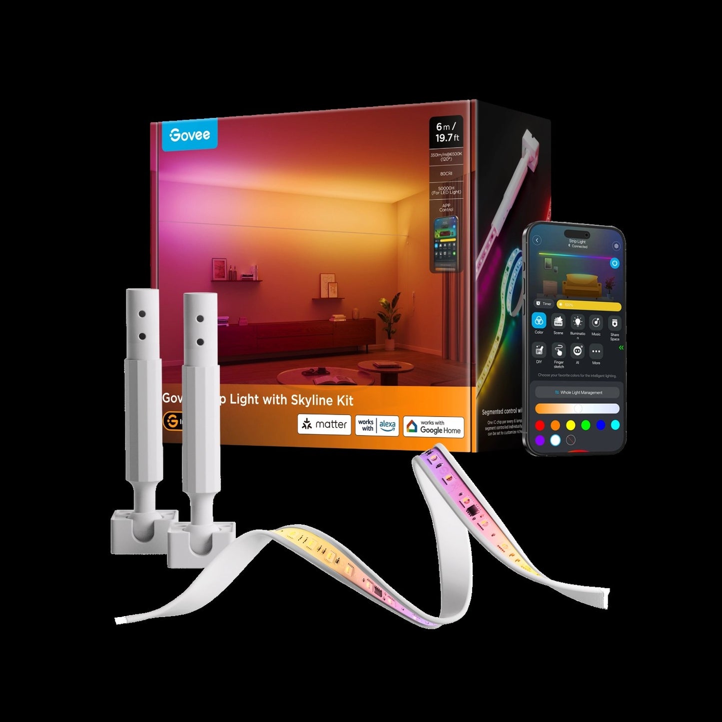 RefurbishedGoveeStripLightwithSkylineKit