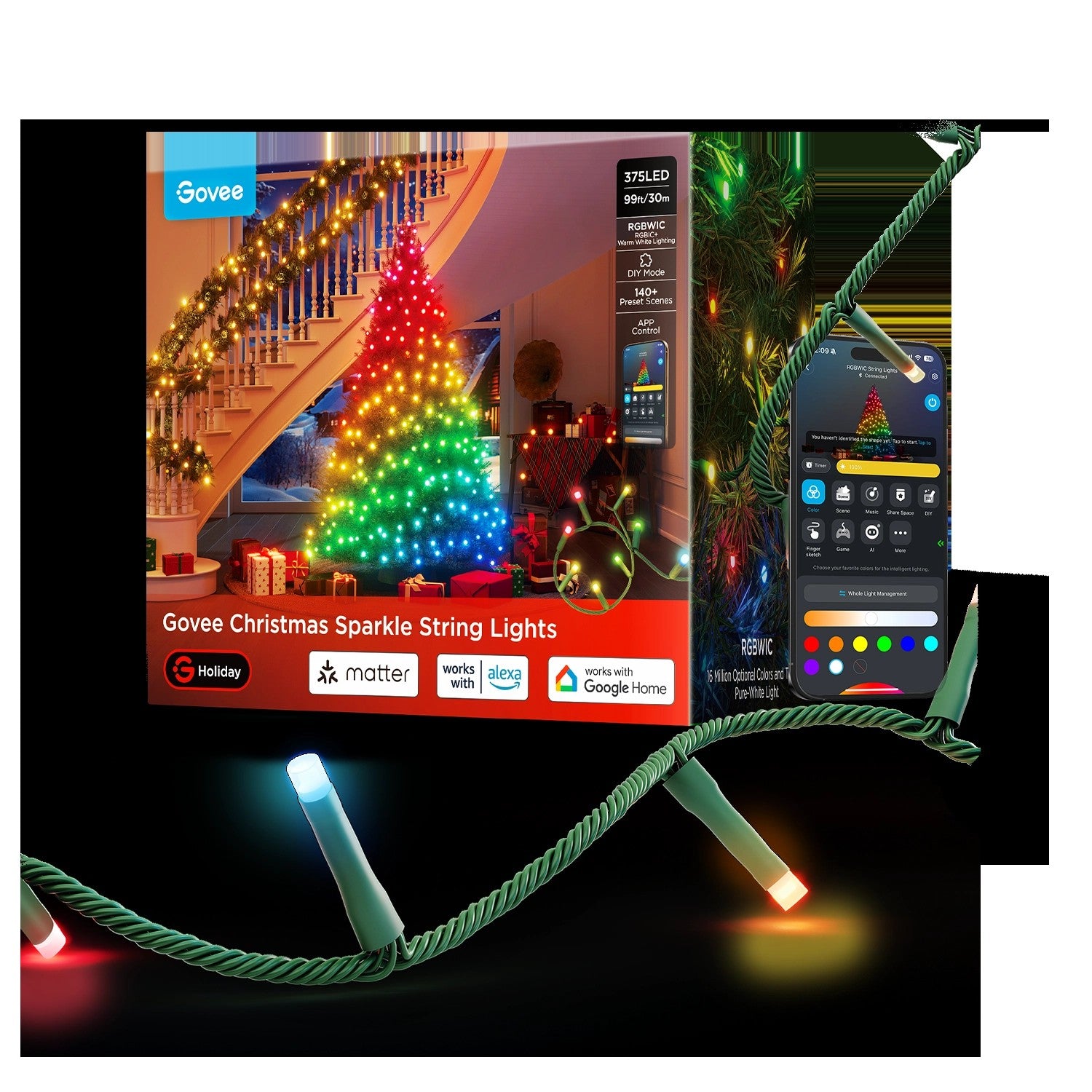 GoveeChristmasSparkleStringLights