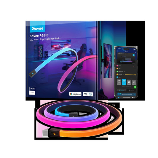 GoveeRGBICLEDNeonRopeLightsforDesks